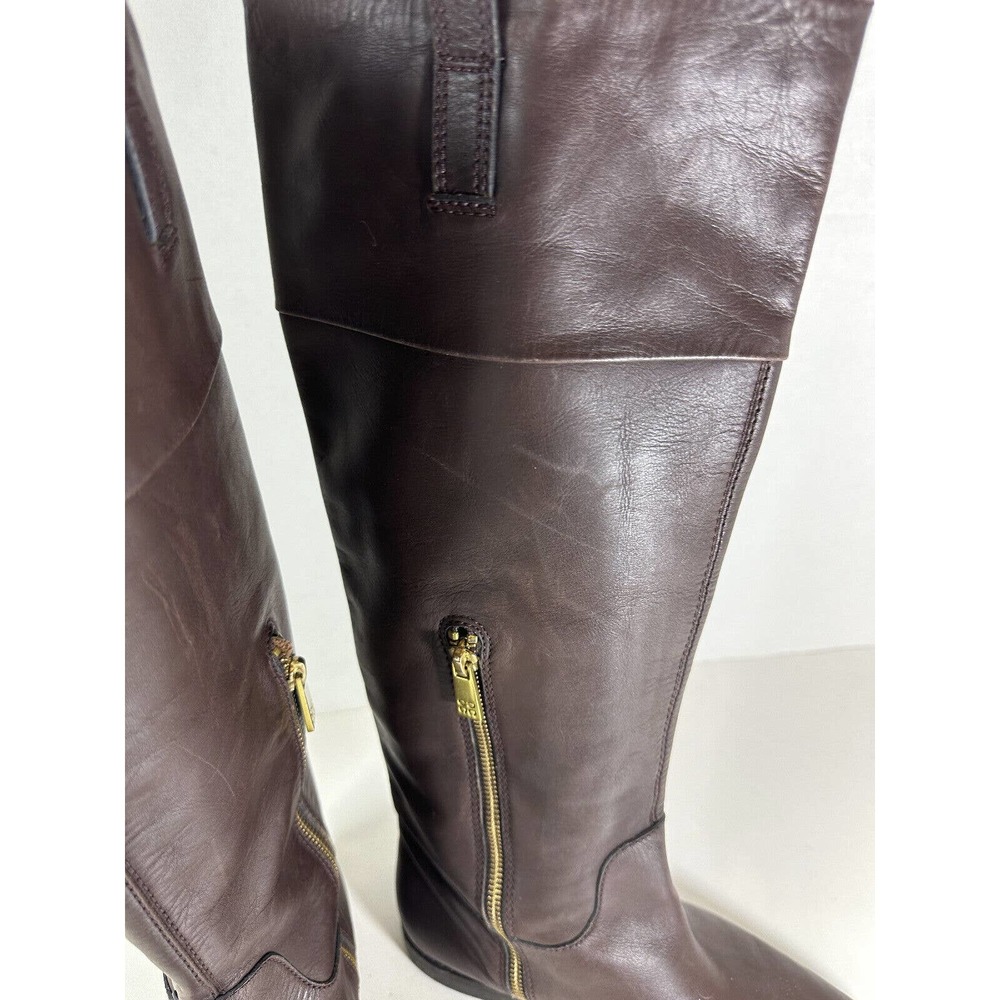 Coach Martta Tall Riding Boots Brown Leather Shoes Women's Size 8.5 B - Picture 9 of 16
